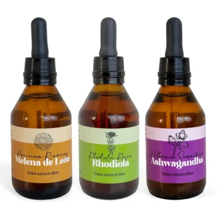 Combo Foco y Claridad Mental de Melena de León, Rhodiola y Ashwagandha Fungiteca